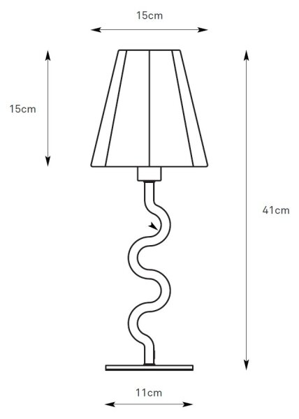 Markslöjd 109171 - Lampada da tavolo VEYA 1xE14/40W/230V lino/nero