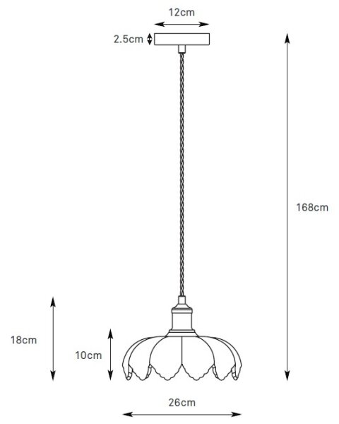 Markslöjd 109177 - Lampadario a cavo KURAGE 1xE27/40W/230V ottone/verde fumé
