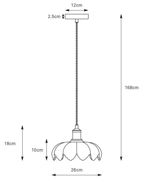 Markslöjd 109178 - Lampadario a sospensione con cavo KURAGE 1xE27/40W/230V ottone/rosa fumé