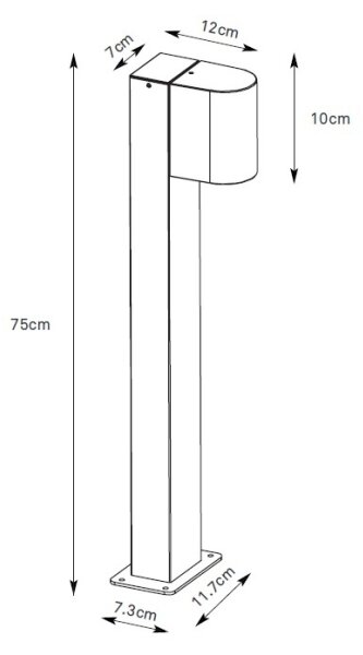 Markslöjd 109115-LED Lampada da esterno dimmerabile ALOR LED/4,9W/230V IP65 argento