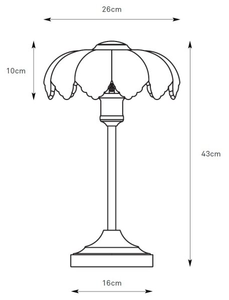 Markslöjd 109179 - Lampada da tavolo KURAGE 1xE27/60W/230V ottone/bianco