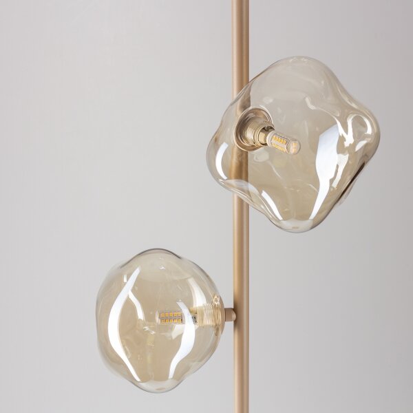 Brilagi - Lampada da terra VULCANO 3xG9/8W/230V beige/beige fumé