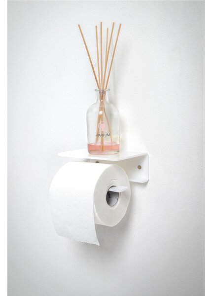 Portarotolo da Bagno In Plexiglass CLIO TOILET STAND Dimensioni 16x11x h 6,5 cm - peso 0.3 kg Colore Bianco