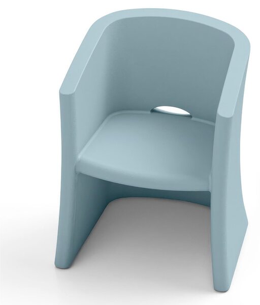 Poltrona Struttura Leggera e Robusta di Design BREEZE Dimensioni 100x91x h 80 cm -peso 10 kg seduta ampia e confortevoli colore bianco Zaffiro