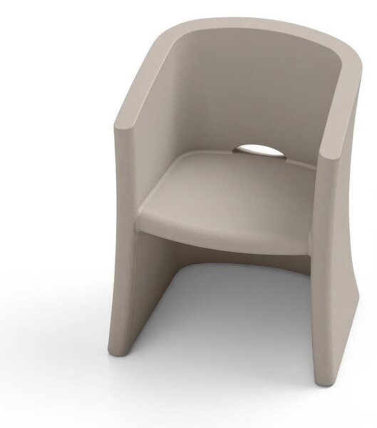 Poltrona Struttura Leggera e Robusta di Design BREEZE Dimensioni 100x91x h 80 cm -peso 10 kg seduta ampia e confortevoli colore bianco Ambra
