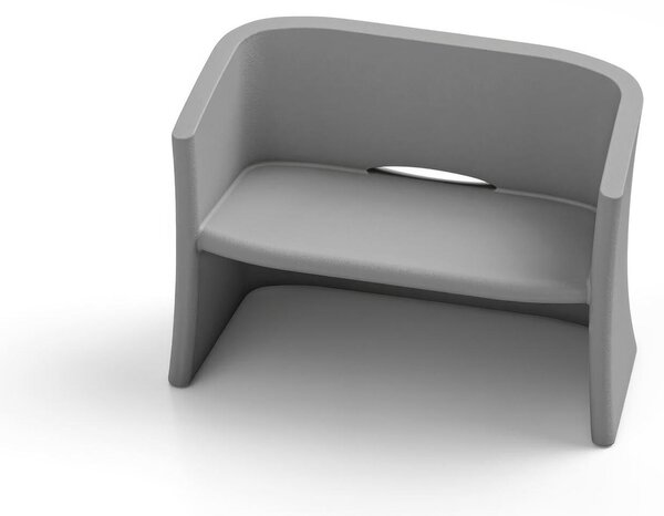 Divano ,Struttura Leggera e Robusta di Design BREEZE Dimensioni 116x58x h 80 cm -peso 20 kg Linee accoglienti, forme arrotondate colore Ferro