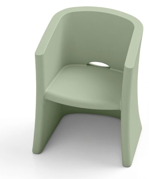 Poltrona Struttura Leggera e Robusta di Design BREEZE Dimensioni 100x91x h 80 cm -peso 10 kg seduta ampia e confortevoli colore bianco Giada