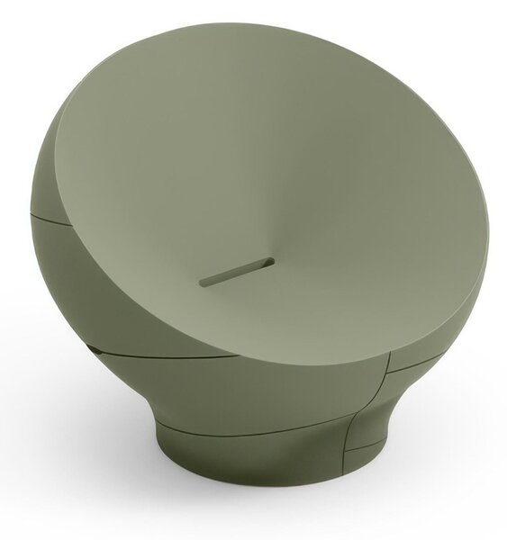 Poltrona Struttura Leggera e Robusta di Design VERA Dimensioni 100x91x h 80 cm -peso 35 kg richiama la grazia di un giardino zen colore Agata