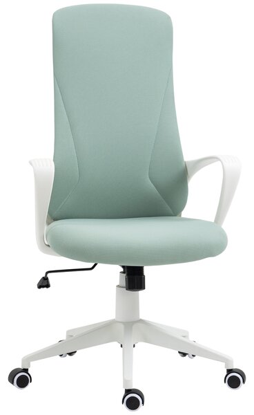 Vinsetto Sedia da Ufficio Ergonomica e Imbottita con Altezza Regolabile e Dondolo, 62x56x110-119.5 cm, Verde | Aosom Italy
