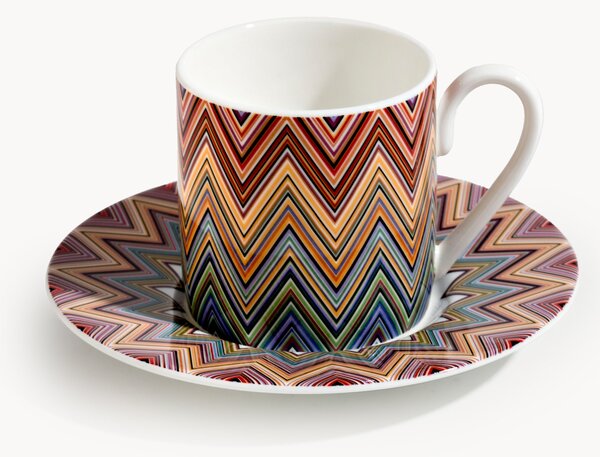 Set di 2 tazzine da caffè con piattino Fine Bone China Jarris