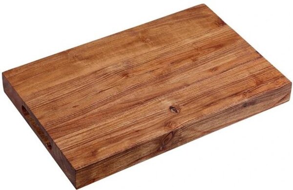 Tagliere in legno di acacia Azomor con manici per un utilizzo stabile