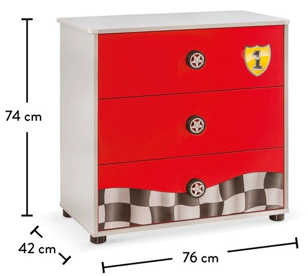 Comò Racecup per Bambini