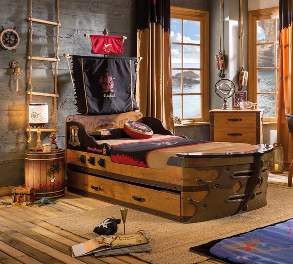 Comodino Piratesco a Forma di Botte