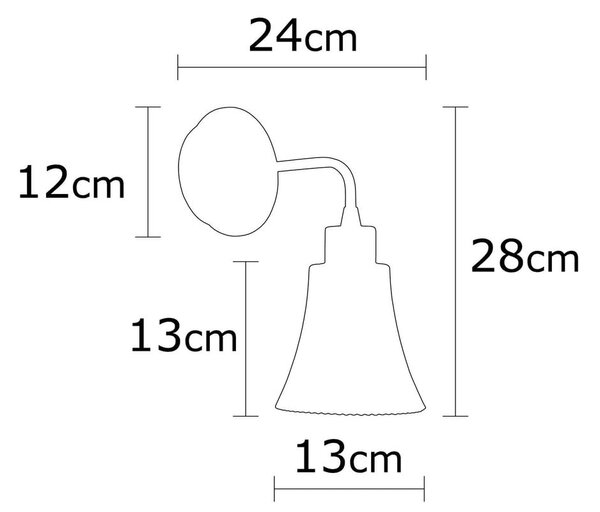 Lampada da parete color rame ø 13 cm Foca – Opviq lights