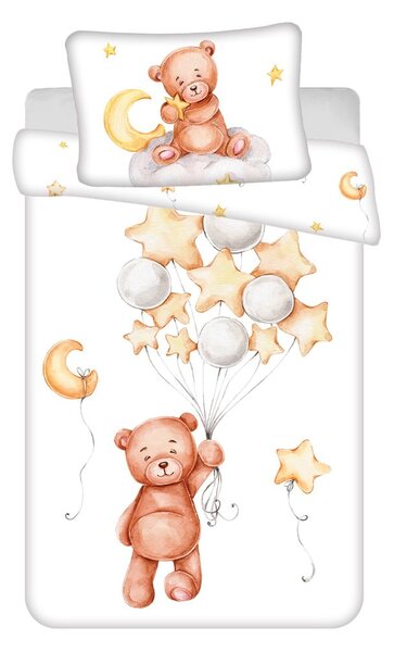 Biancheria da letto per bambini in cotone per culla 100x135 cm Medvídek "Cute" – Jerry Fabrics