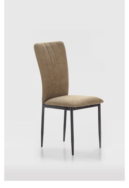 Set di sedie da pranzo kaki 4 pz Holly - Marckeric