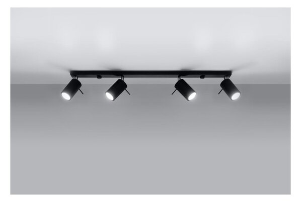 Faretto nero 8x80 cm Etna – Sollux