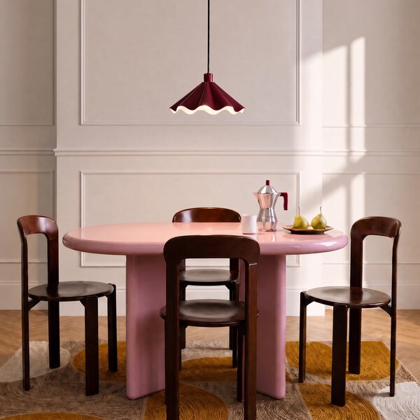 Lampada a sospensione Lindby, Lilliet, dimmerabile, Rosso, Soggiorno, Metallo, Moderno