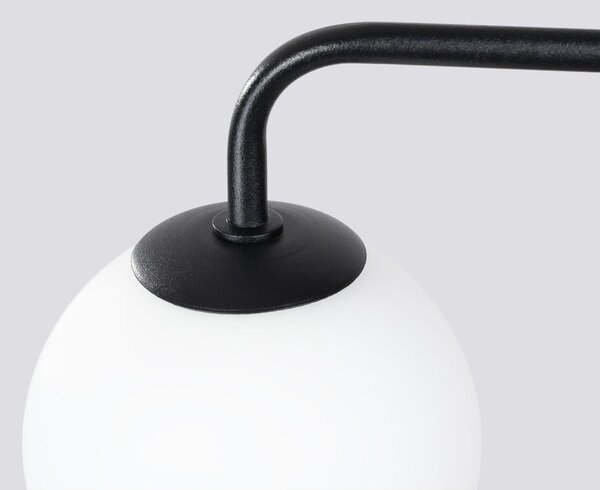 Lampada da parete bianca e nera Beam – Sollux