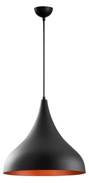 Lampadario nero con paralume in metallo ø 41 cm Sağlam – Opviq lights