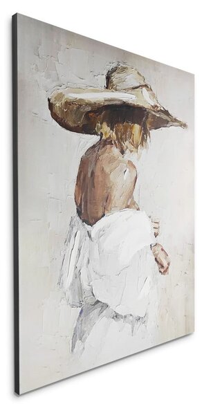 Quadro con elementi dipinti a mano 70x100 cm Charlotte – Styler