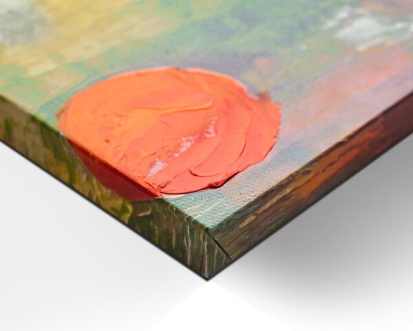 Quadro con elementi dipinti a mano 70x100 cm Oranges – Styler