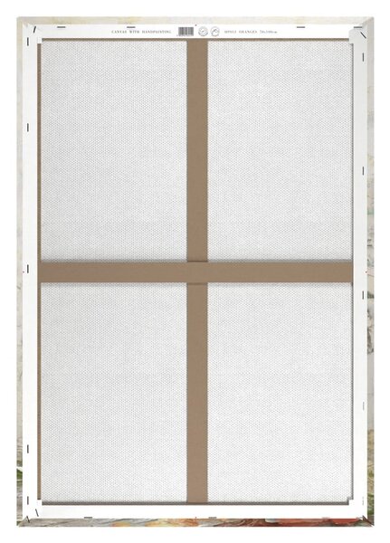 Quadro con elementi dipinti a mano 70x100 cm Oranges – Styler