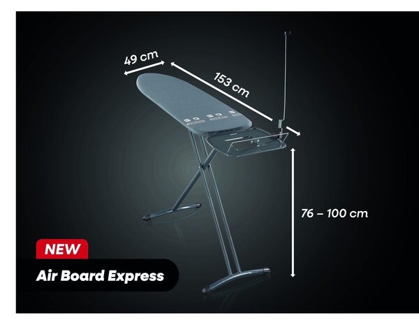 Asse da stiro 120x38 cm Air Board Express M – LEIFHEIT