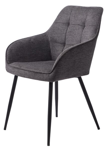 Sedia da pranzo grigio scuro Nolan - Unique Furniture
