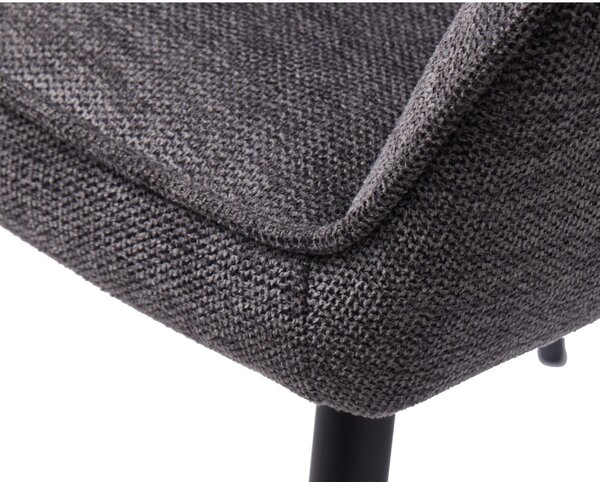 Sedia da pranzo grigio scuro Nolan - Unique Furniture