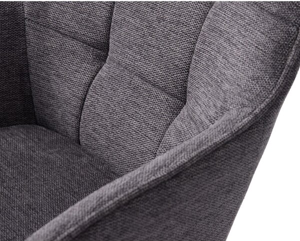 Sedia da pranzo grigio scuro Nolan - Unique Furniture