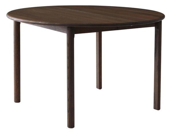 Tavolo da pranzo rotondo pieghevole in rovere marrone scuro ø 120 cm Noor - Hammel Furniture