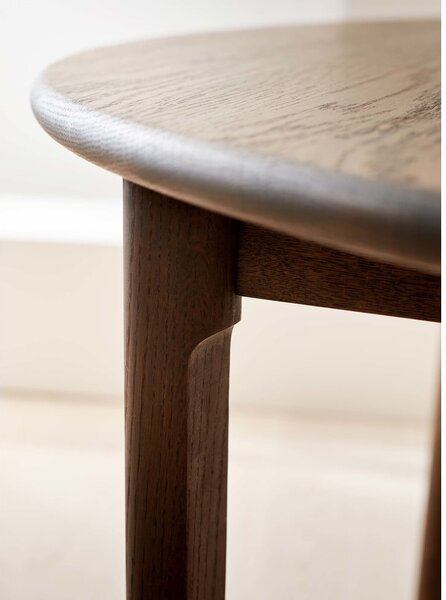 Tavolo da pranzo rotondo pieghevole in rovere marrone scuro ø 120 cm Noor - Hammel Furniture