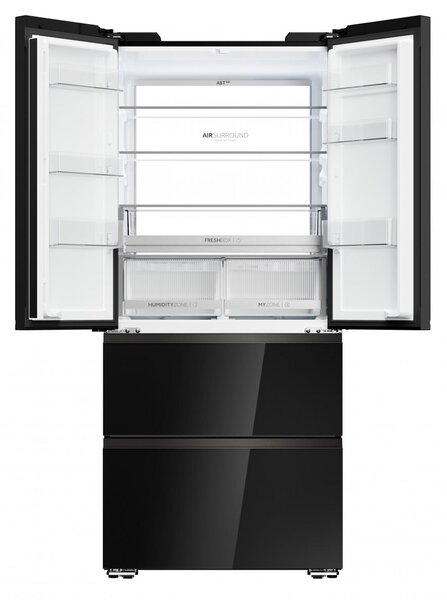 Haier Frigorifero Americano Side by Side Capacit 468 Litri Classe energetica D Raffreddamento No Frost colore Nero - HFKR7819DNGB