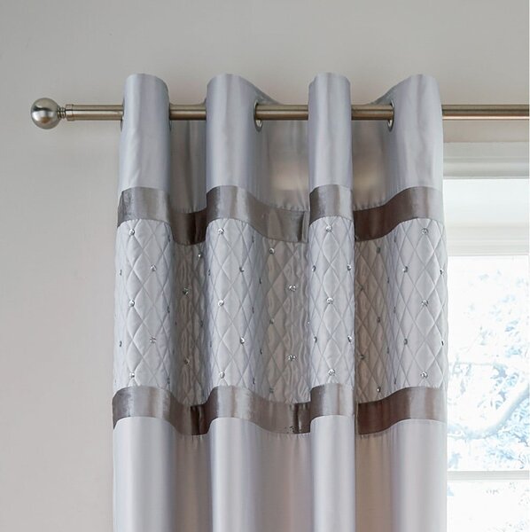 Tende grigie in set da 2 168x229 cm Sequin Cluster - Catherine Lansfield