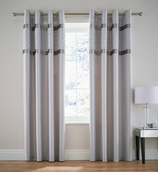 Tende grigie in set da 2 168x229 cm Sequin Cluster - Catherine Lansfield