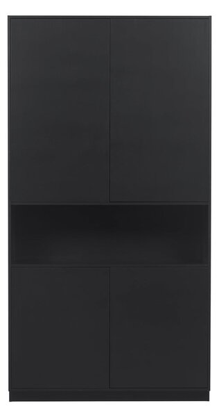 Armadio modulare nero in legno di pino 110x210 cm Finca - WOOOD