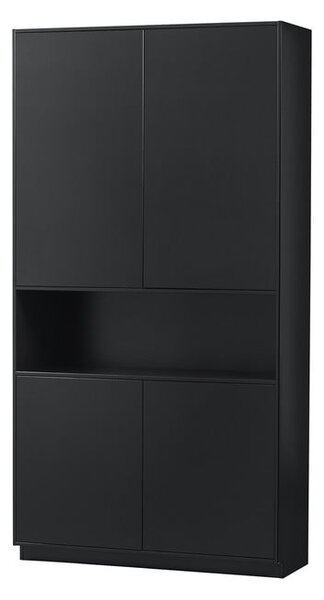 Armadio modulare nero in legno di pino 110x210 cm Finca - WOOOD