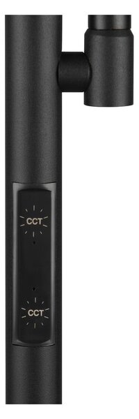 Lampada da terra nera (altezza totale 178 cm) Specter – Reality