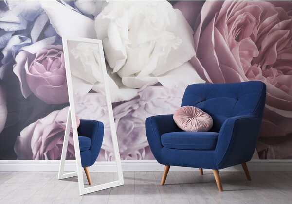 Specchio da terra con cornice bianca, 46 x 146 cm Sicilia - Styler