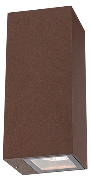 Applique da parete industriale ruggine marrone 2 luci AR70 IP54 - Baleno