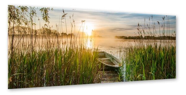 Immagine su tela, 125 x 50 cm Boat in the Grass - Styler
