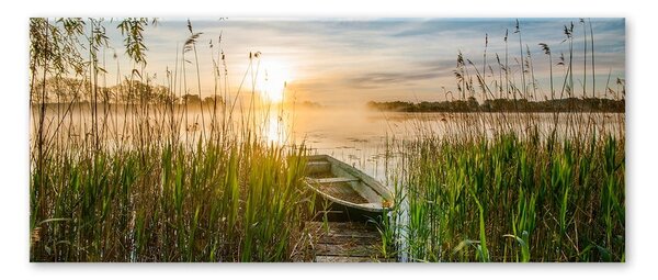 Immagine su tela, 125 x 50 cm Boat in the Grass - Styler
