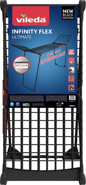Stendino nero Infinity Flex 30m - Vileda