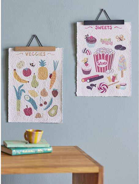 Quadri per bambini in set 2 pezzi 26x35 cm Papio - Bloomingville Mini