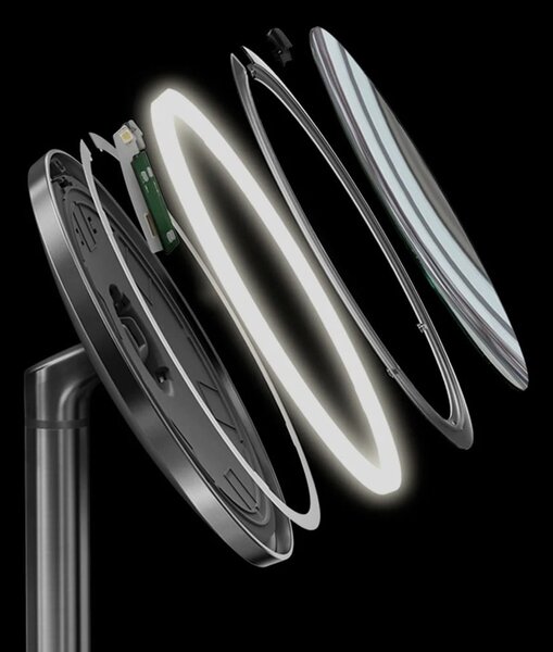 Specchio da parete/per make-up con illuminazione/con ingrandimento (5x) ø 20 cm Sensor – simplehuman