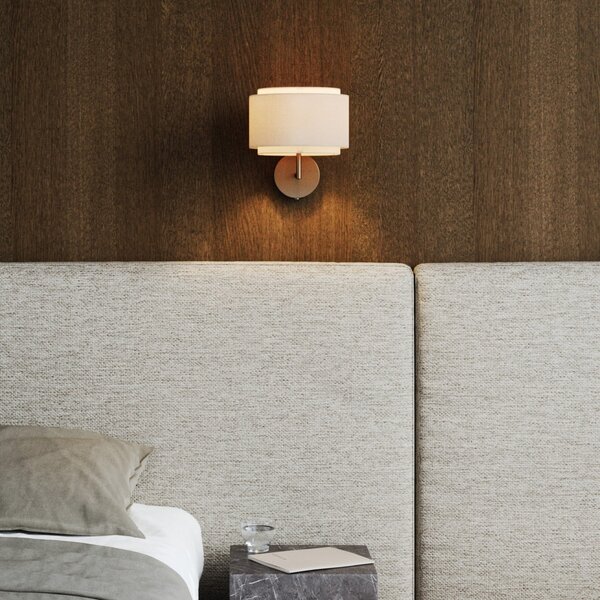 Applique da parete DFTP by Nordlux, Takai, Beige, Camera da letto, Tessuto / Tessile, Design