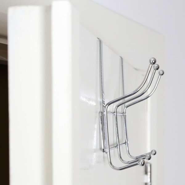 Appendiabiti in metallo argentato 11 cm Chrome - Premier Housewares