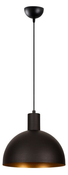 Lampadario nero/dorato con paralume in metallo ø 30 cm Bakh – Opviq lights