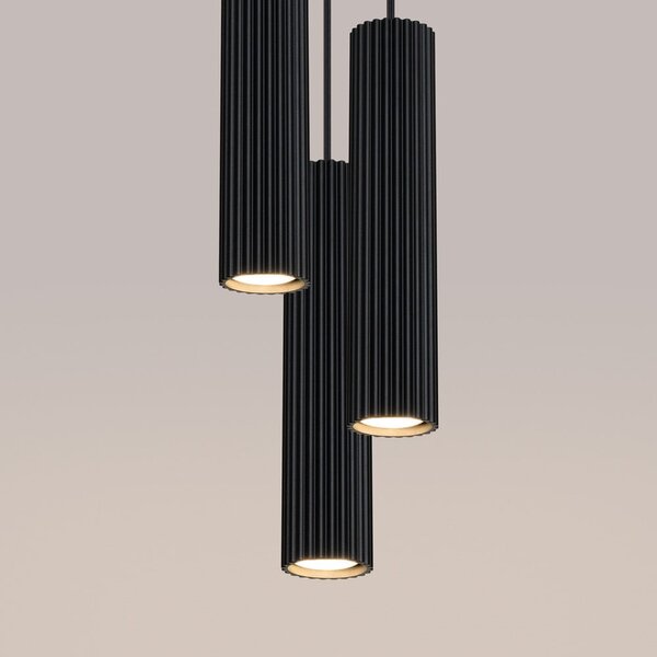 Lampadario nero ø 19,5 cm Gleam – Sollux